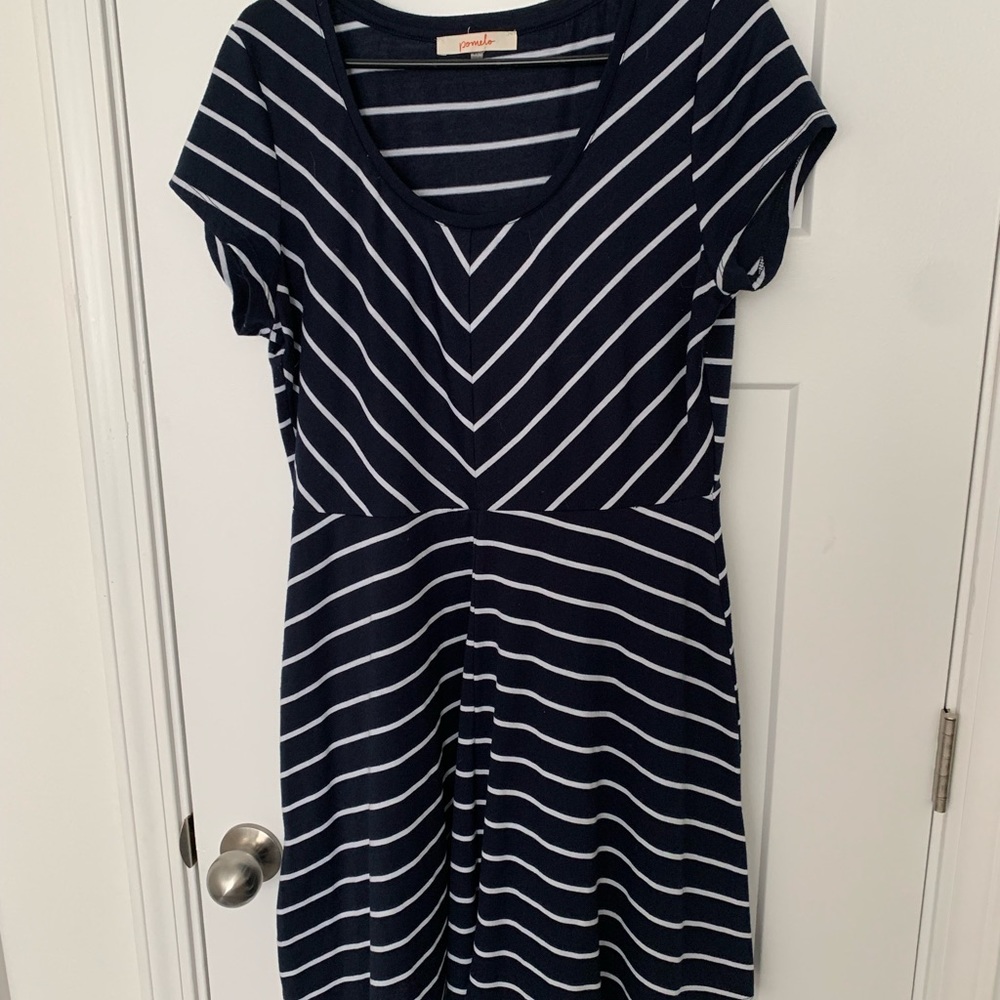 Blue/white summer dress, size XL